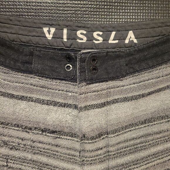 Vissla Striped Gray Shorts - Picture 3 of 9